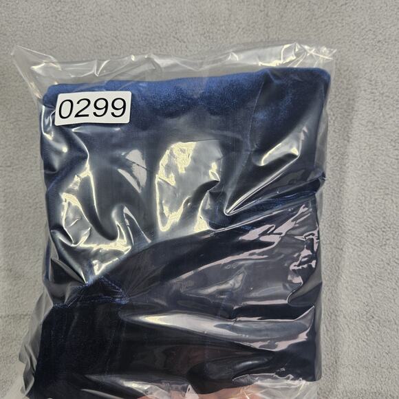 VTG Velvet Tunic Top Womens Large Blue Beaded Y2K Whimsigoth Rose USA Janana's - Picture 13 of 13